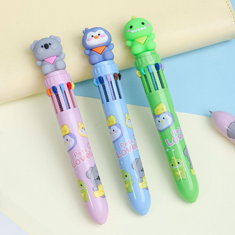 12 bolígrafo creativo 12 colores multifunción bolígrafo de color estudiantes bolígrafo multicolor bolígrafo atómico NaYou
