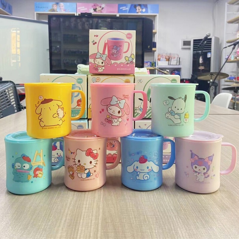 サンリオ クロミ ハローキティ 子供用ウォーターカップ PP 落下防止・耐熱 飲料水・ミルクカップ マウスウォッシュカップ 幼稚園カップ|undefined