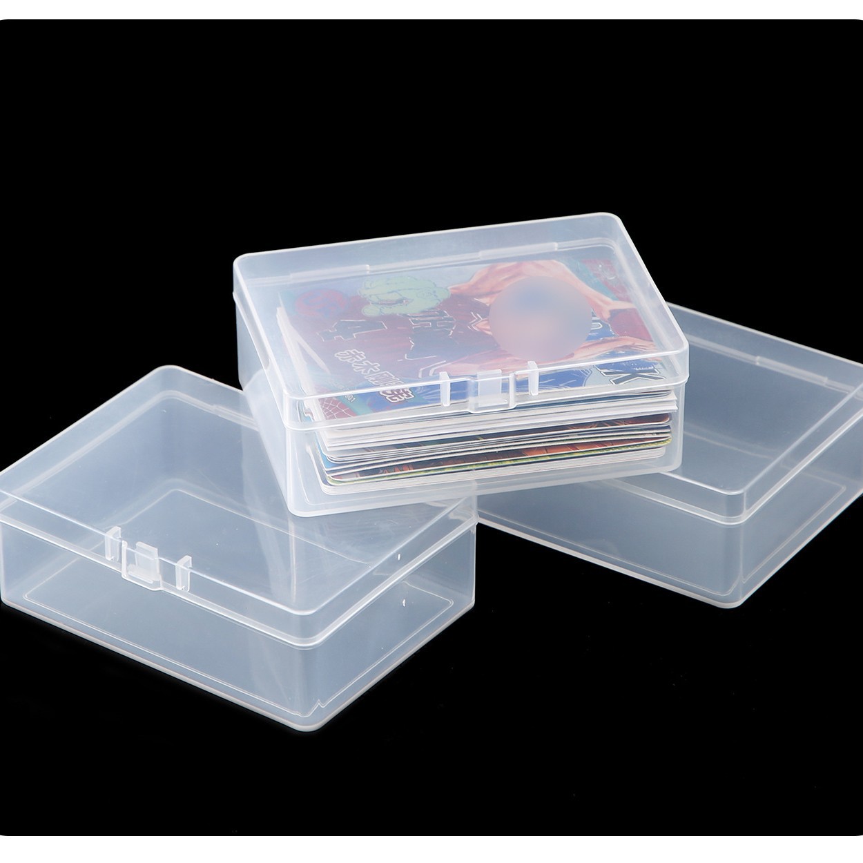 Caja de almacenamiento de tarjetas de dibujos animados caja de protección transparente caja de Tarjeta de tarjeta Ott caja de organización Polaroid en stock al por mayor image 8