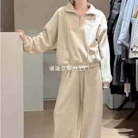 胖mm春秋季大码女装韩系减龄休闲运动服套装洋气显瘦两件套300斤