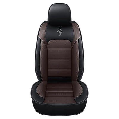 Universal All-Season All-Inclusive Seat Cushion, Seat cushion, seat cover - black-coffee-color-front-single-seat