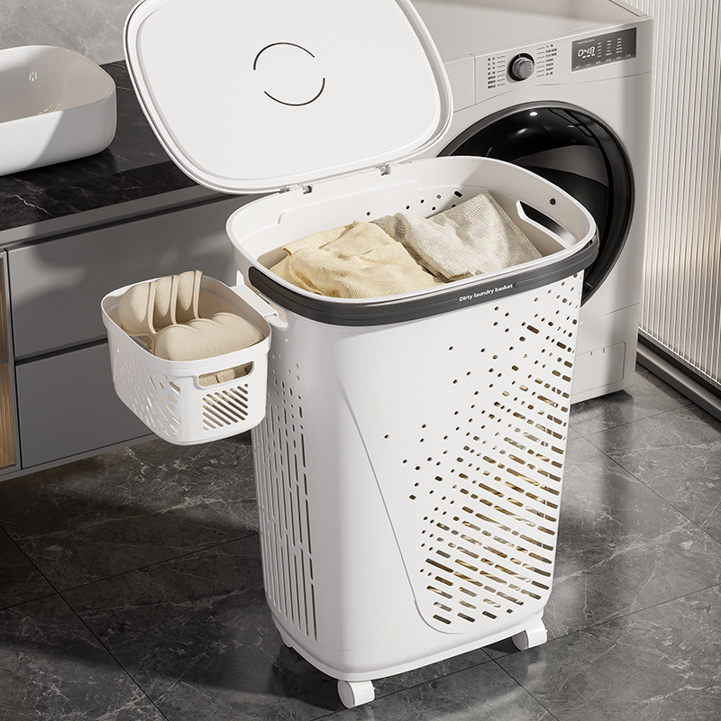 Dirty Laundry Basket for Home Use, Laundry Storage Bin for Bathroom, Laundry Basket for Bathroom, Bathroom Clothes Organizer, Dirty Laundry Bin