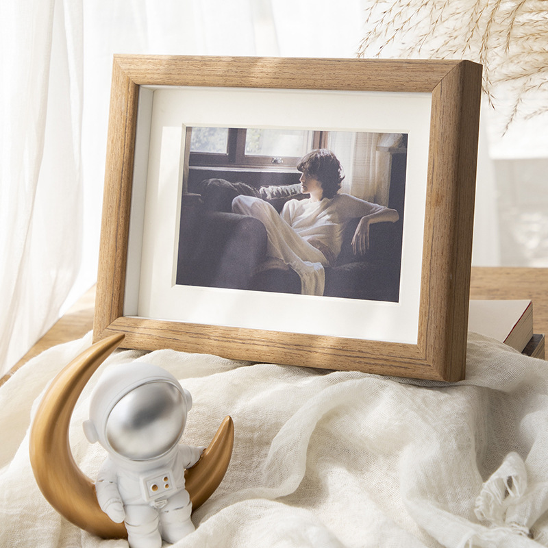 Wooden picture frame wall hanging solid wood large photo frame A4a3 mounted 12 inch 16 living room wall oil picture frame outer frame display frame