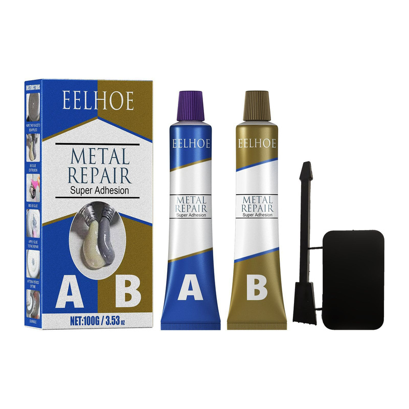 EELHOE AB铸工胶 填补管道表面裂缝堵漏耐高温耐磨速干金属修补剂|undefined