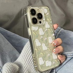 小清新鮮花高級蘋果14promax手機殼iPhone14P透明13軟12小眾潮款1