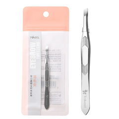 川琦兒不鏽鋼眉毛夾斜口眉夾嫁接假睫毛拔毛鑷子平口眉鉗修眉工具