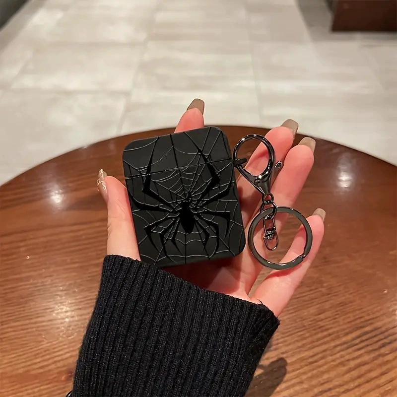 Защитный чехол (Apple) AirPods 1/2/3/Pro/Pro2/4 — квадратный с карабином, компактный 5×5,5×2,8 см