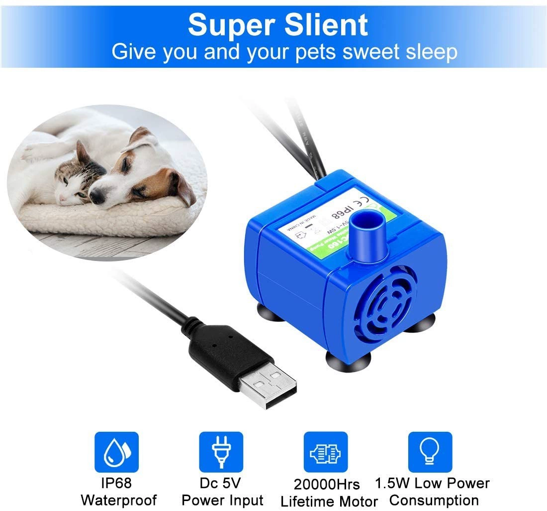 Amazon explosion pet drink water pump USB DC160 water pump
