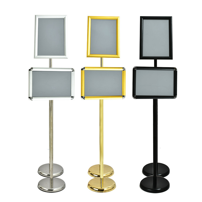 Stainless steel A4 standing sign A3 hotel vertical Billboard water sign display board Guide Board floor display stand Stainless steel A4 standing sign A3 hotel vertical Billboard water sign display board Guide Board floor display stand
