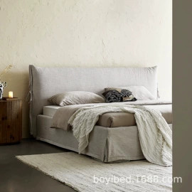 布艺床;皮艺床;床尾凳