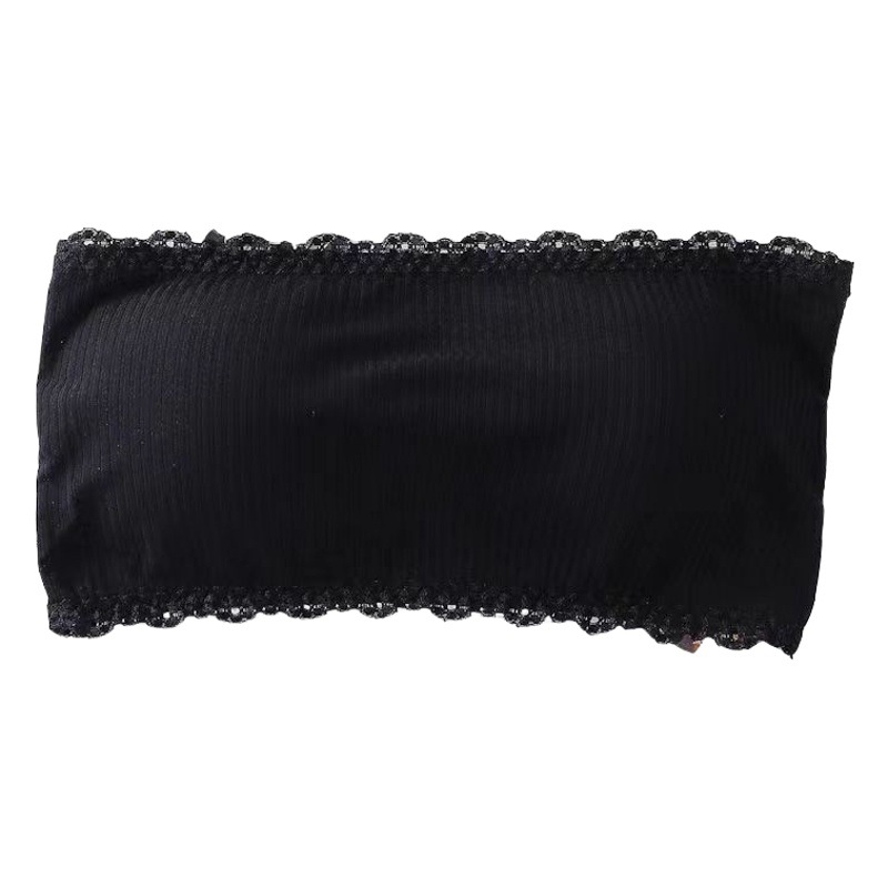 New Cross-Border Women's Lingerie: Push-Up Anti-Slip Bandeau Style Invisible Bra, Beautiful Back, Anti-Exposure, Thin Lace Wrap Bra