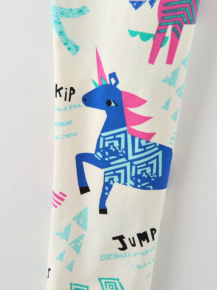 Malwee niñas leggings transfronterizas primavera y otoño nuevos pantalones de cintura elástica para niños impresión extranjera ropa infantil europea y americana image 4