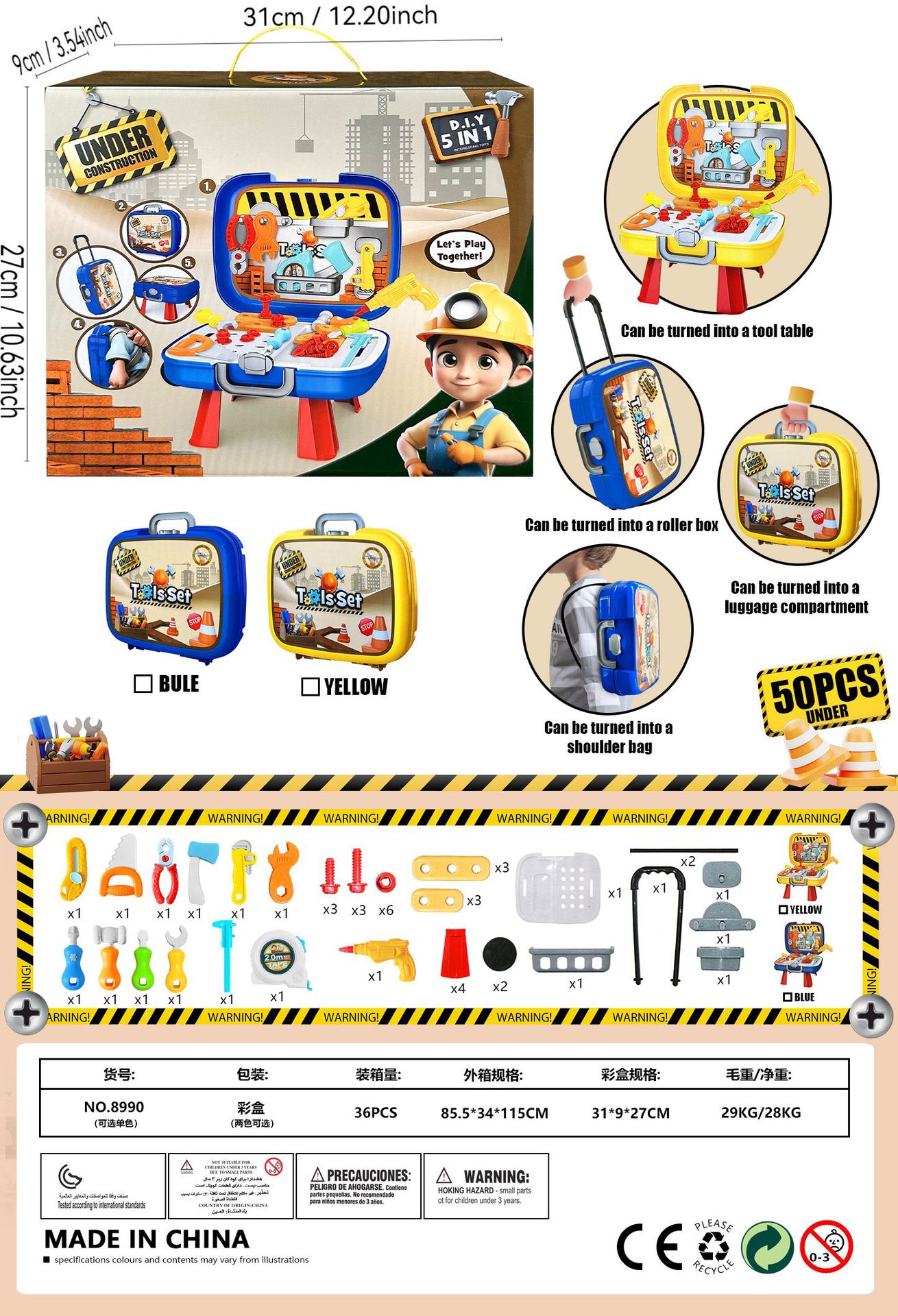 Herramientas para el hogar Mesa Azul