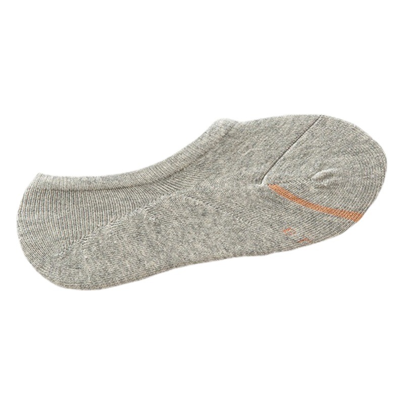 Suministro directo de fábrica de 6 pares de calcetines de algodón de punto en una bolsa, calcetines invisibles de boca baja, calcetines cortos antideslizantes de algodón peinado para hombres y mujeres
