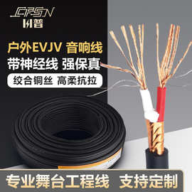 国标专业舞台音响喇叭线EVJVP屏蔽耐拖拽2/4芯11.5/2.5/4广播音频
