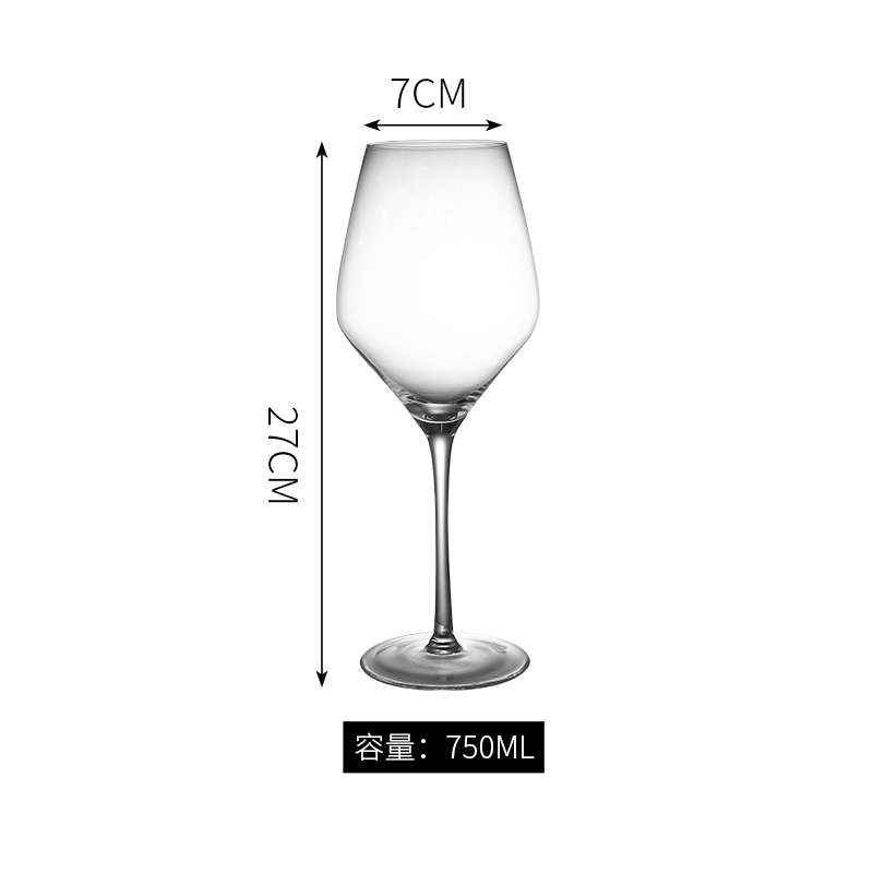 Tazas de vidrio creativas de vidrio casero sin plomo cristal tazas de vino europeas logotipo tazas de cóctel