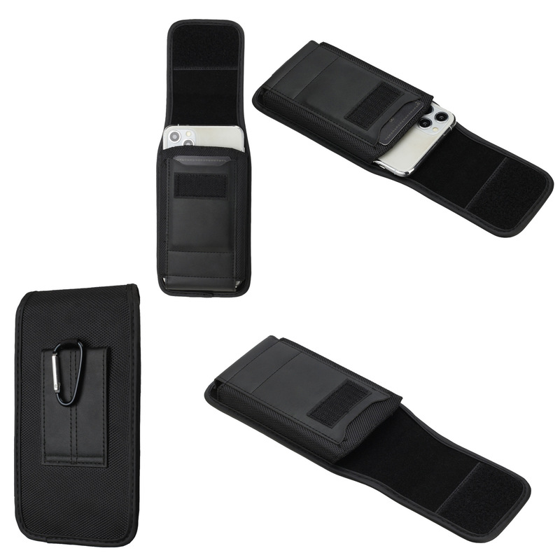 Suitable for iPhone Waist-Mounted Mobile Phone Waist Bag with Belt Type with Carabiner Universal Splicing Card Samsung Leather Case Suitable for iPhone Waist-Mounted Mobile Phone Waist Bag with Belt Type with Carabiner Universal Splicing Card Samsung Leather Case
