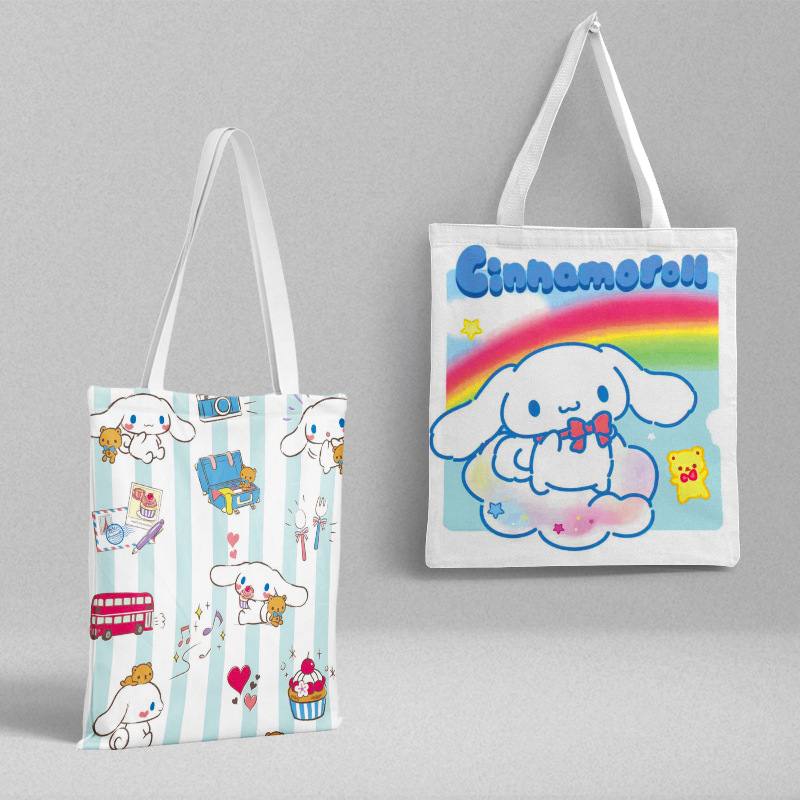 Bolsa de lona Sanli Gull pequeña fresca y simple estilo ins versión coreana hermosa bolsa de hombro bolsa de compras portátil al por mayor