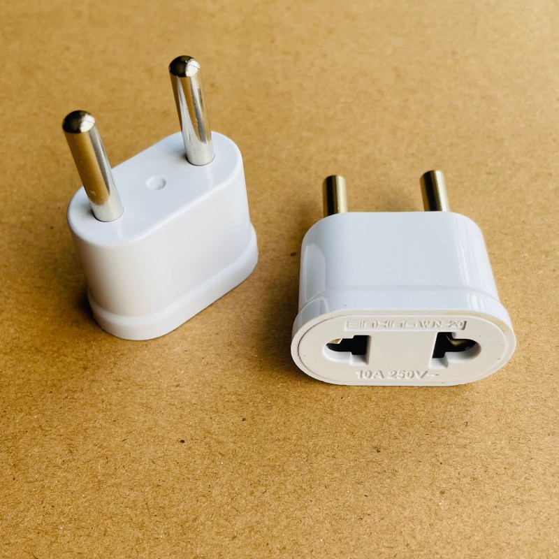 Pequeño estándar europeo transfronterizo, estándar de EE. UU., Conector de conversión estándar de Australia, adaptador de viaje redondo a plano, convertidor de toma de corriente de dos orificios image 21