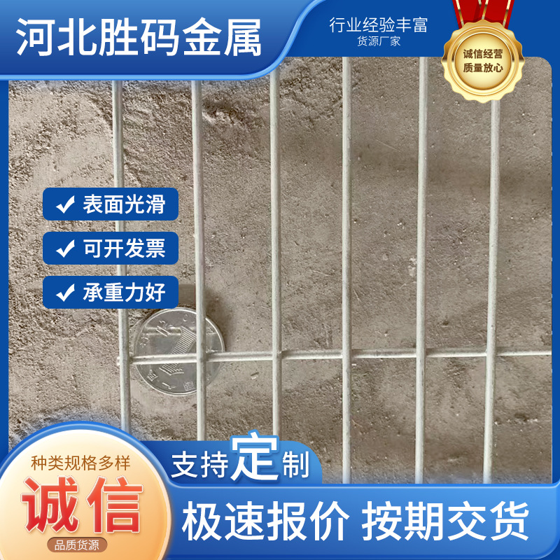 加粗加厚钢筋网片长孔铁丝网格 电焊网热镀锌网格片镀锌网片围栏