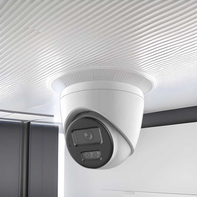Hikvision Protocol Dome Network Camera Poe Full-Color Infrared Elevator Wide-Angle Camera Surveillance Intelligent Monitoring