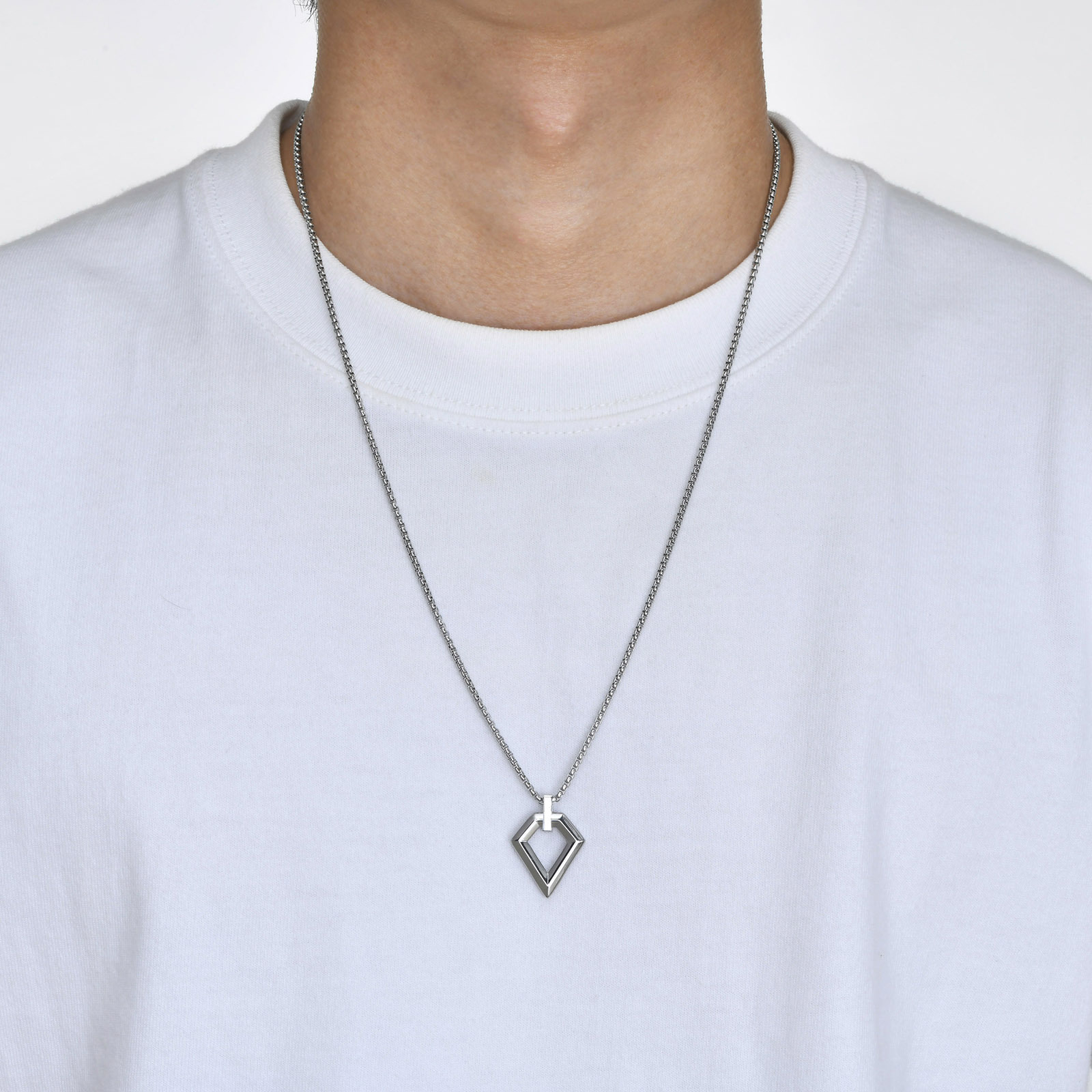 Men's Gender Polishing, Plating Design Simple Style U Shape Geometric 304 Stainless Steel Polishing Plating 18K Gold Plated PVD Coated Men's Men Pendant Necklaces