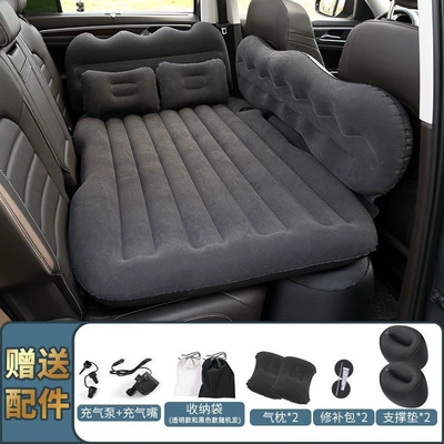 pad for sleeping in the – Vehicle-mounted inflatable bed - default-item-huiqi-mountain-peak-large-side-flocking-black-storage-pier-electric-pump-special-price-clearance