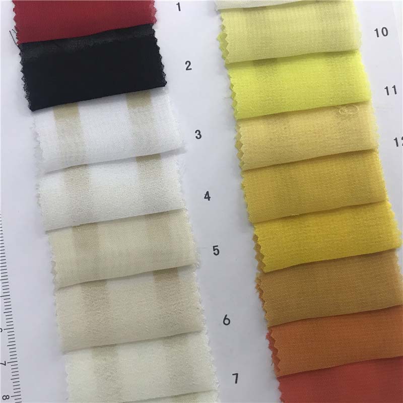 50D高捻雪纺纱面料87个颜色现货供应上衣连衣裙套装面料4125991