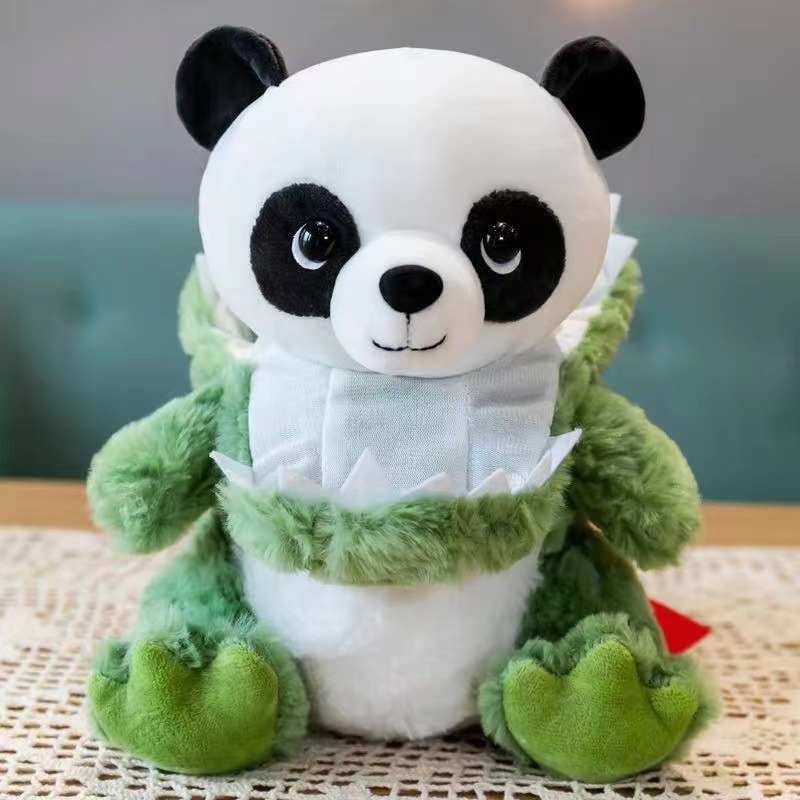 Tiktok mismo lindo en línea celebridad Panda de peluche juguete dinosaurio muñeca los niños calmante regalo muñeca calmante