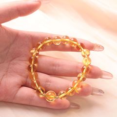 クロスボーダー幸運を呼ぶシトリンブレスレット、ニッチな気質、多用途ブレスレット、ファッショナブルな軽い高級感、ハイエンドのジュエリー