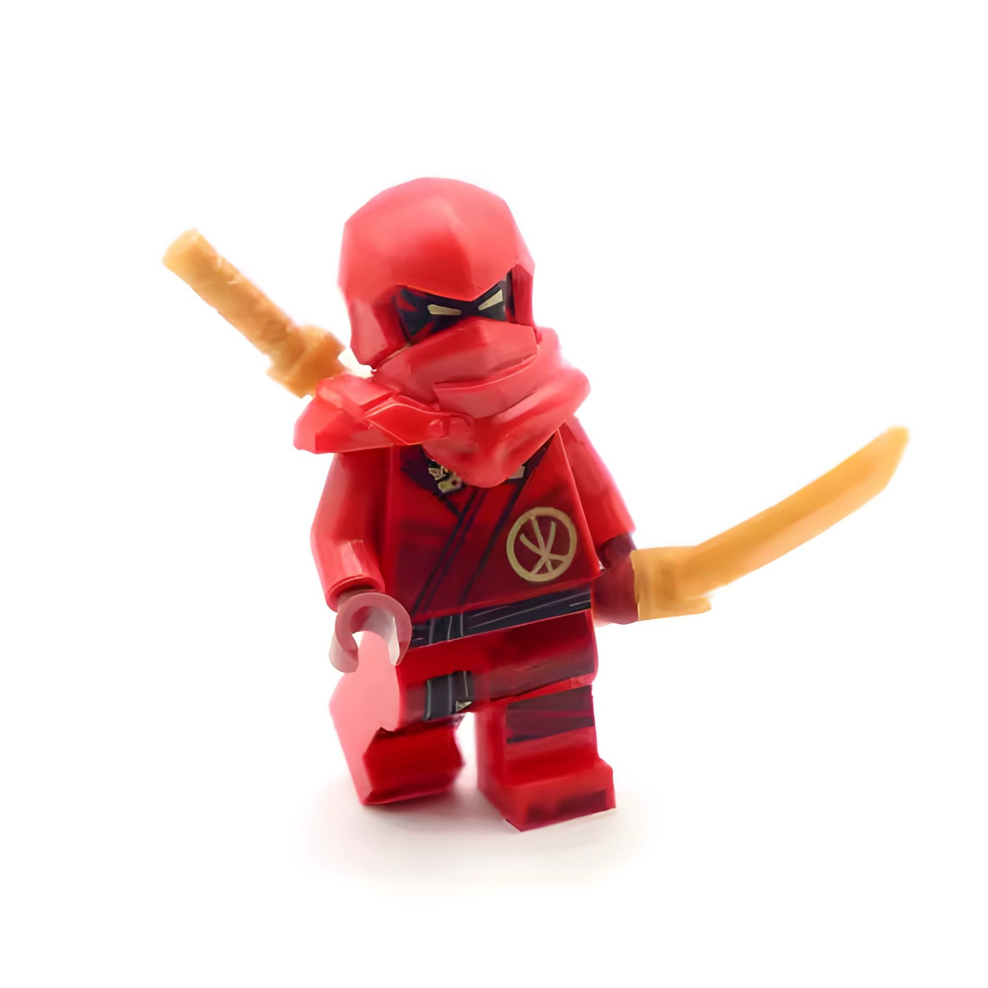Собранная минифигурка ниндзя, совместимая с Lego, различные оружия, 8×4×3 см