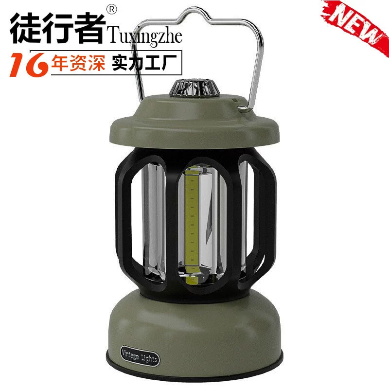 Трансграничный Новый кемпинговый светильник COB яркий кемпинговый светильник Открытый водонепроницаемый бесступенчатое затемнение лагерный светильник длинная выносливость портативный