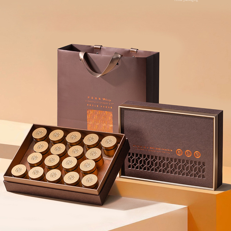 天时包装新款高级小罐茶叶包装盒礼盒金骏眉红茶18小罐通用