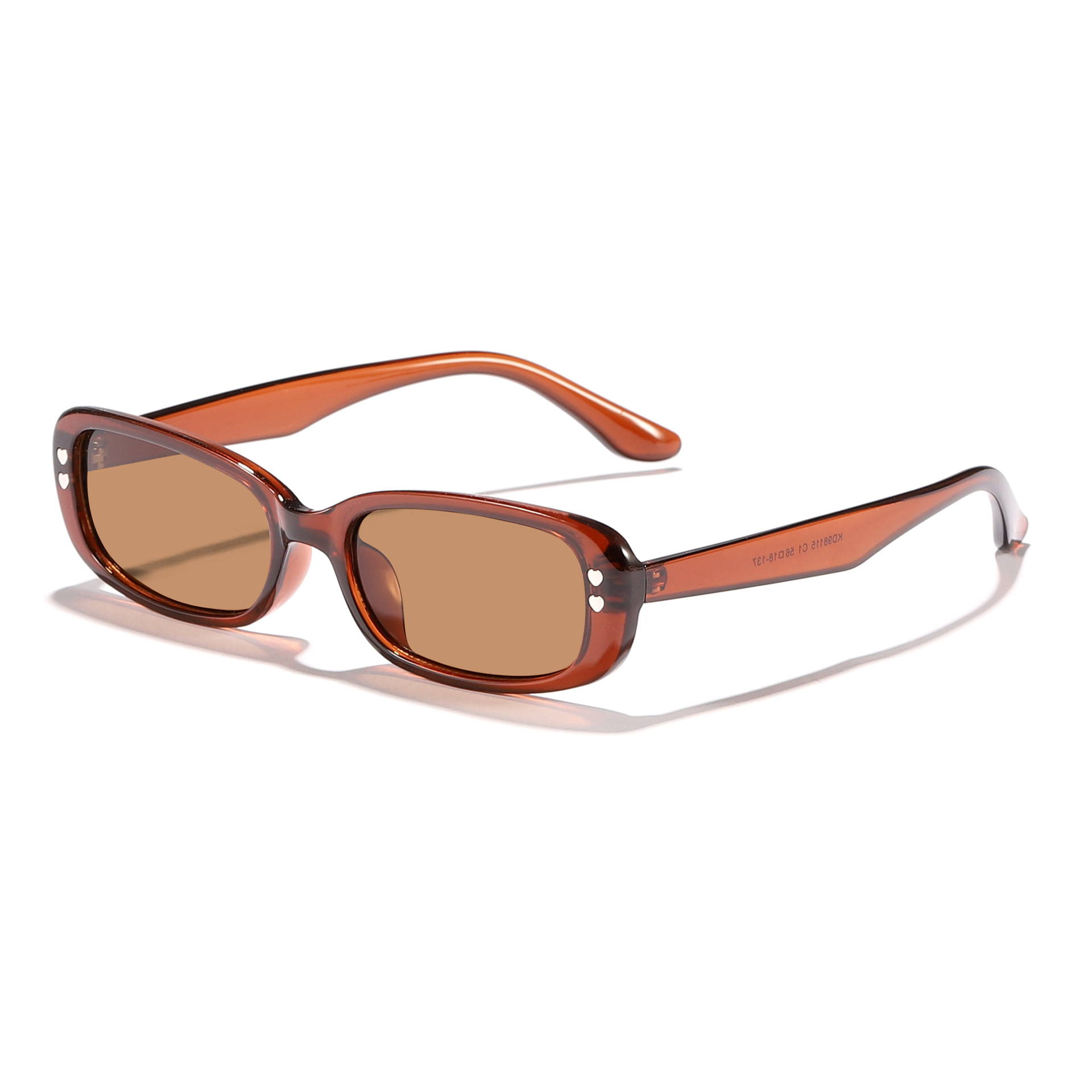 Nuevas gafas de sol de todo fósforo de moda rectangular retro transfronterizas para hombres y mujeres