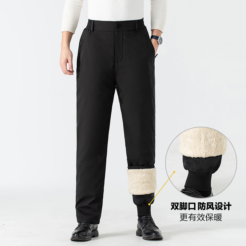 [El mismo precio bajo en toda la red] Pantalones gruesos de invierno de mediana edad y ancianos, pantalones de hombre, rodilleras de grafeno y pantalones de algodón de terciopelo