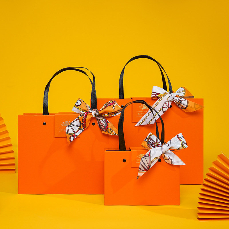 衬衫手提盒伴娘伴手礼丝巾礼盒空盒年货礼物礼品盒包装盒极简烫金