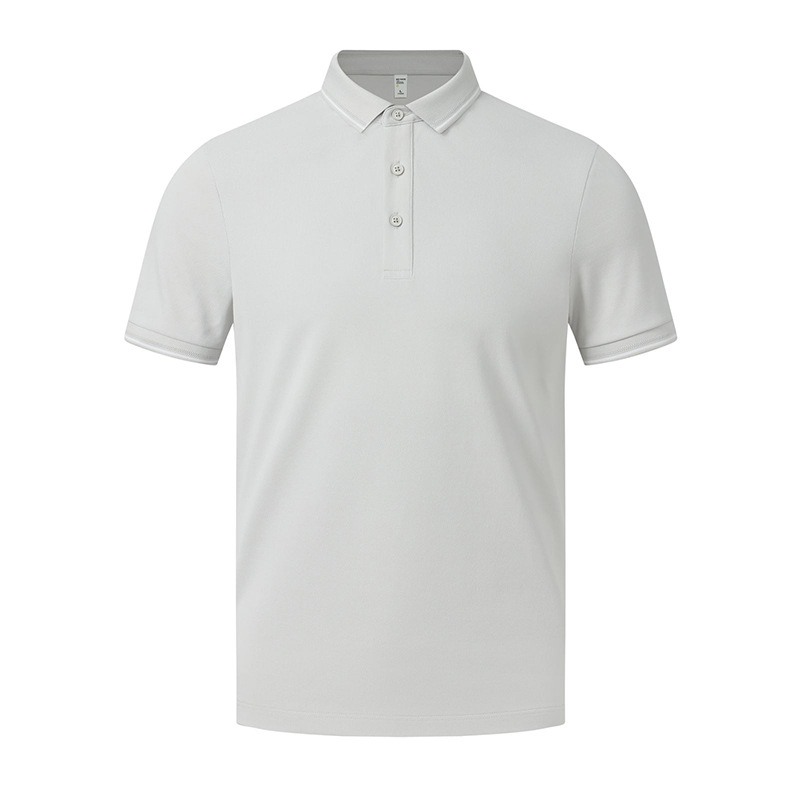 220g 40 algodón de perla de manga corta Polo impresa LOGO ropa de oficina ropa de trabajo ropa de trabajo impresa bordada