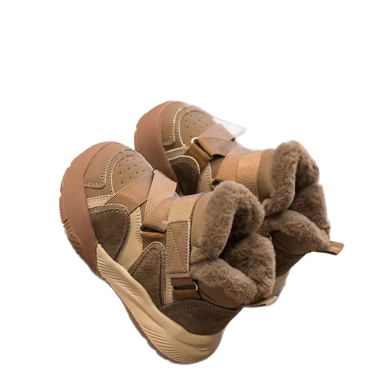 2026 invierno nuevos zapatos de algodón para niños botas de nieve de moda para niñas coreanas botas de algodón cálidas para niños grandes image 6