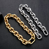 Retro necklace, metal trend chain, fashionable accessory, European style, wholesale