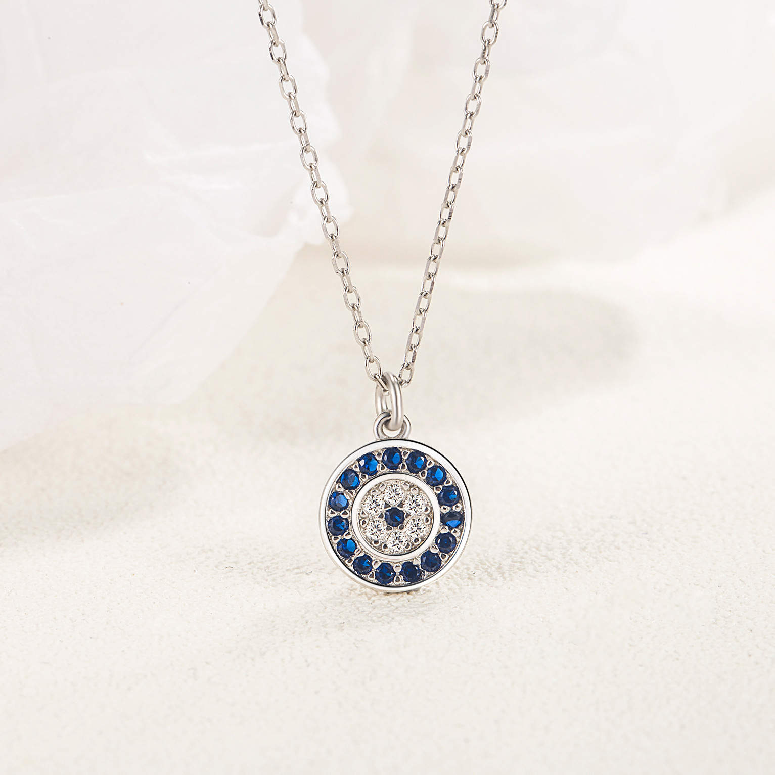 925 Sterling Silver Pendant Material Pendant Necklace Classification 925 sterling silver Chain Material 925 Sterling Silver Cable Chain Star Pendant Necklace