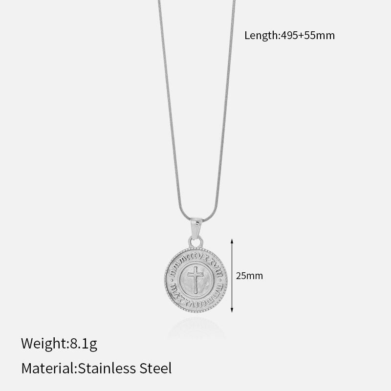 10g Weight Lobster Trigger Clasp Closure Clasp Closure Type Wholesale Jewelry Elegant Vintage Style Cross Coconut Tree Lion 304 Stainless Steel Mixed Metal Plating Cable Chain Box Chain Snake Chain Pendant Necklace