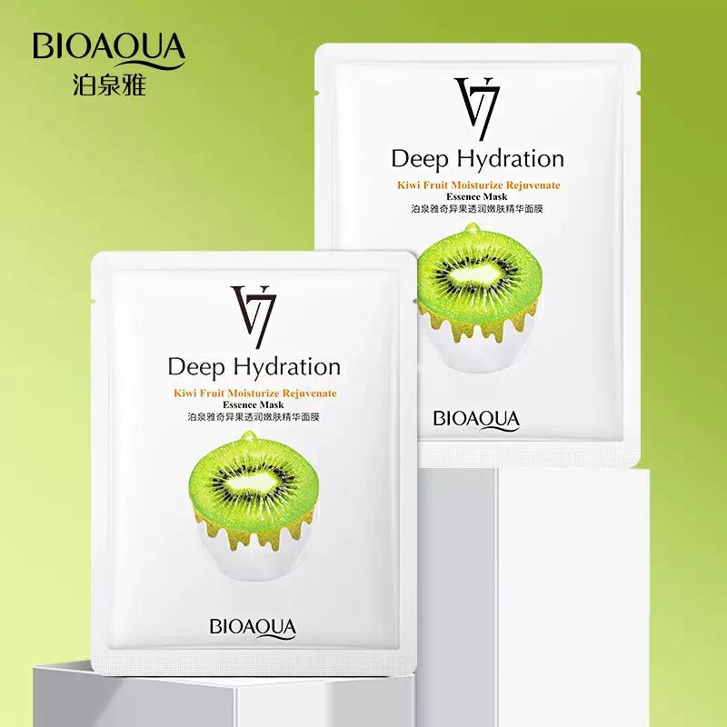 泊泉雅水果透润亲肤精华面膜保湿滋润提靓嫩肤透气贴片面膜批发