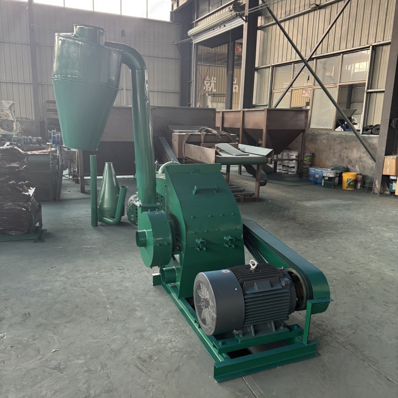 牧草玉米秸秆打粉机 商业用电锤片式粉碎机 除尘锤片秸秆粉草机