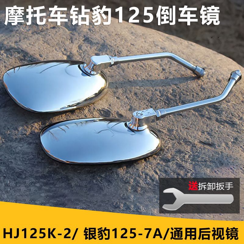 Espejo retrovisor para motocicleta y triciclo eléctrico, adecuado para Daquenwang Zuanbao 125, espejo retrovisor con reflector convexo de 10 mm