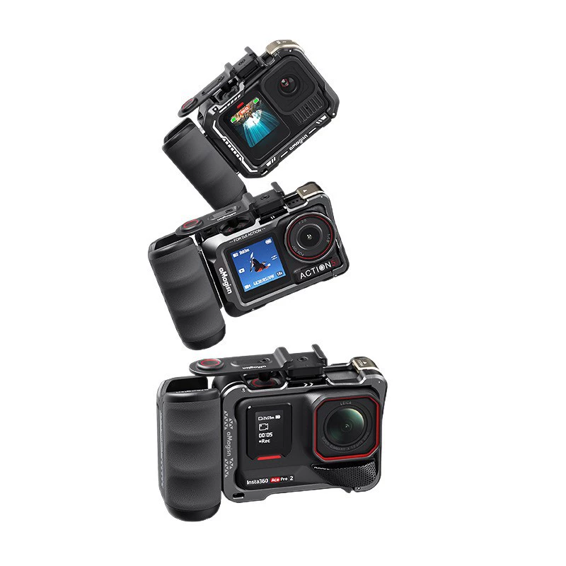 aMagisn阿迈 Insta360AcePro2 street-climbing 手柄组件 兼容 Action/GoPro13 摄像头