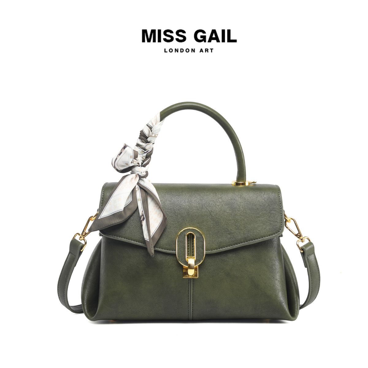 外贸女包轻奢时尚锁扣高级感斜跨包包女新款百搭通勤手提包单肩包