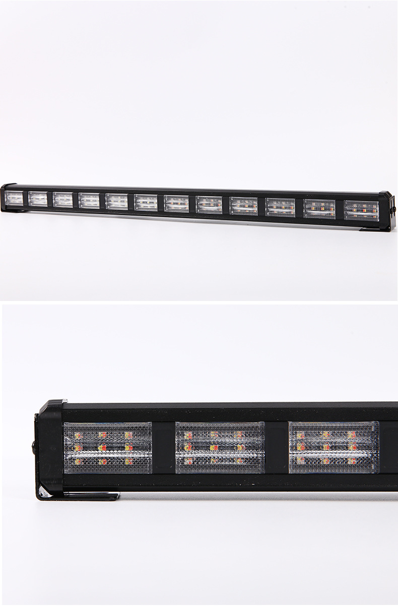 Multifunctional color-changing bar lamp 72LED stroboscopic rescue warning lamp for auto workers operation maintenance burst flash bar lamp