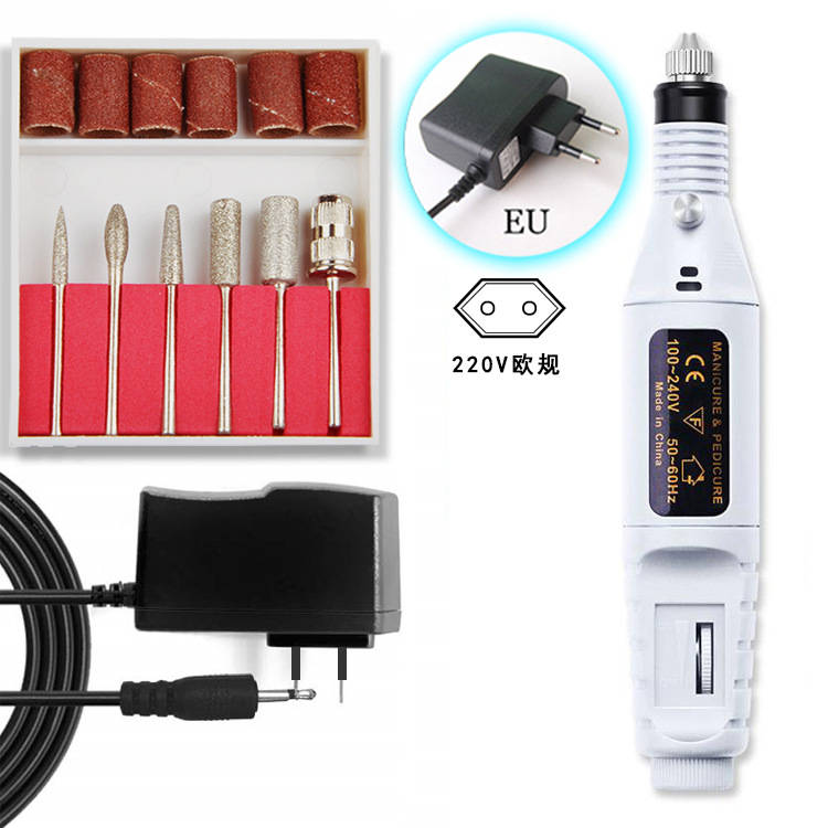 Deseo transfronterizo Amazon uñas máquina de pulir removedor de uñas máquina de esmalte de uñas traje de uñas pluma pulido