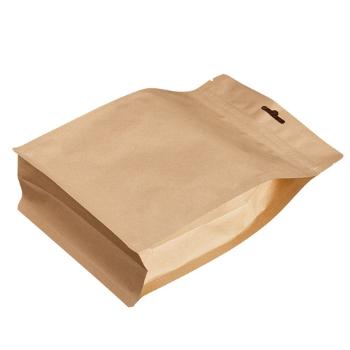 Tea packaging bag kraft paper sealed bag white tea loose tea ziplock bag half a pound black tea green tea bag wholesale