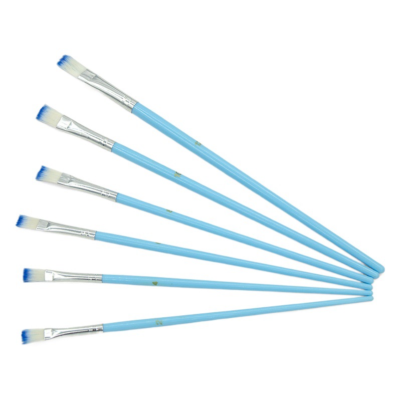 Cross-border arte pintura al óleo cepillo estudio formación estudiante pintura cepillo 6 traje cuerpo pintura acuarela cepillo